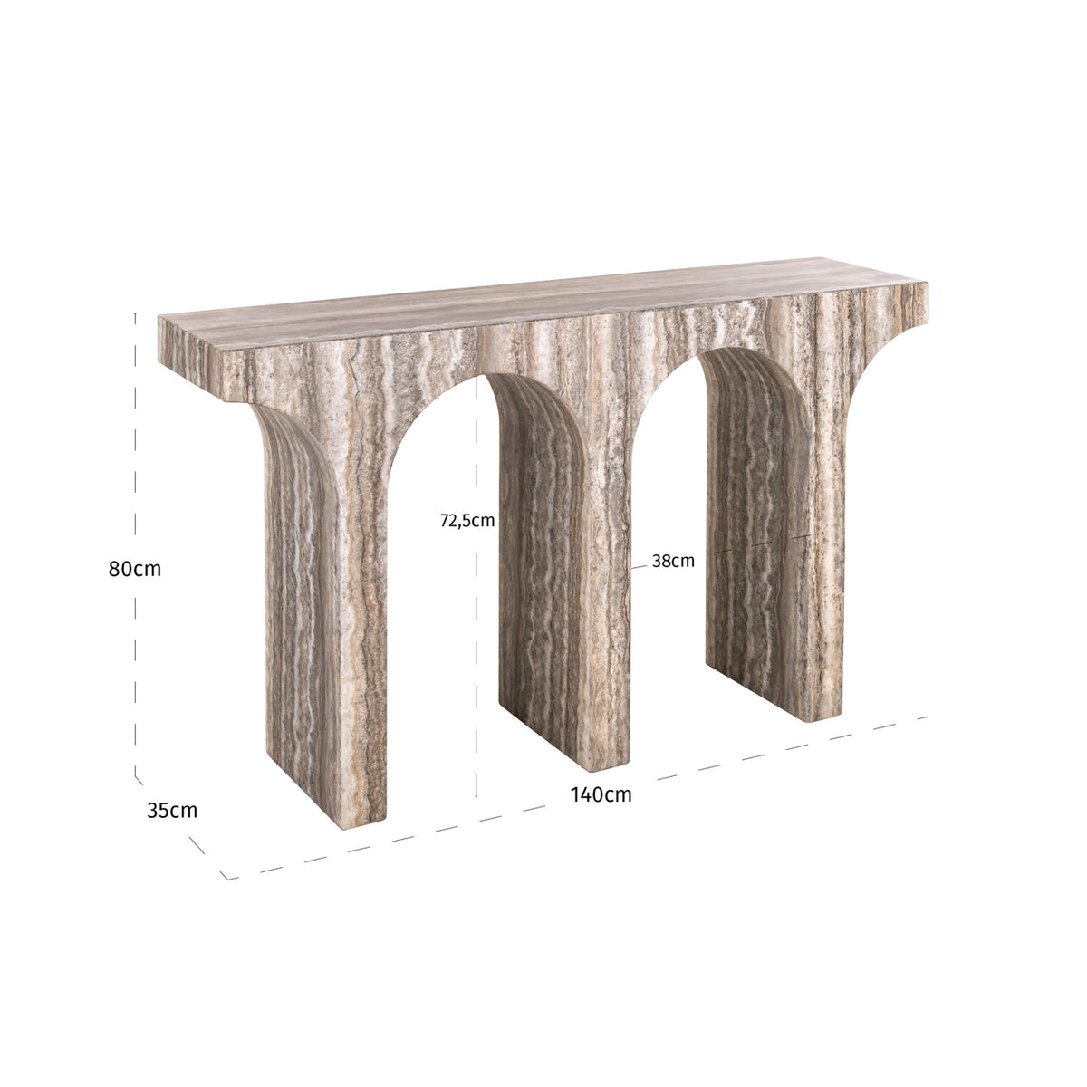 Dulcie Grey Console Table