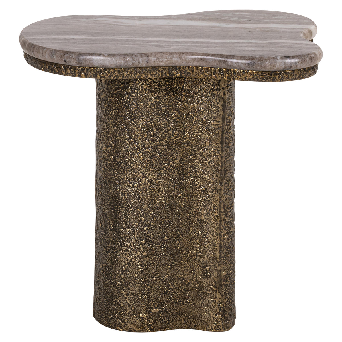 Arden Antique Brass Side Table