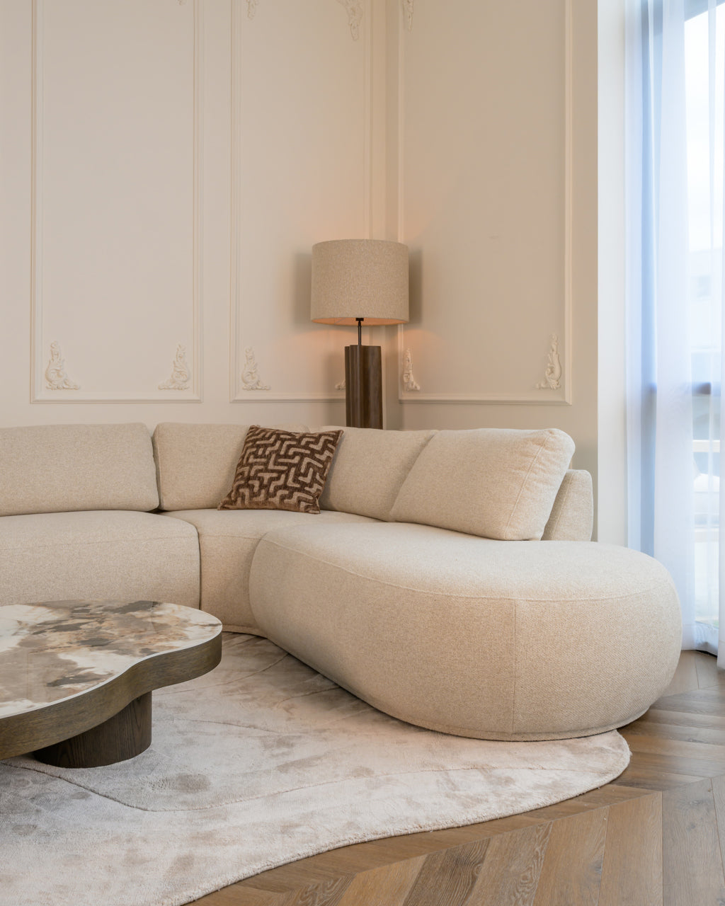 Juno Walnut Floor Lamp