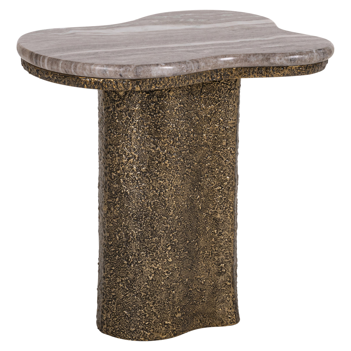 Arden Antique Brass Side Table