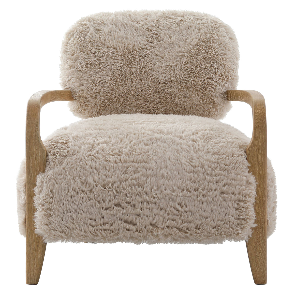 Lucca Faux Sheepskin Accent Chair