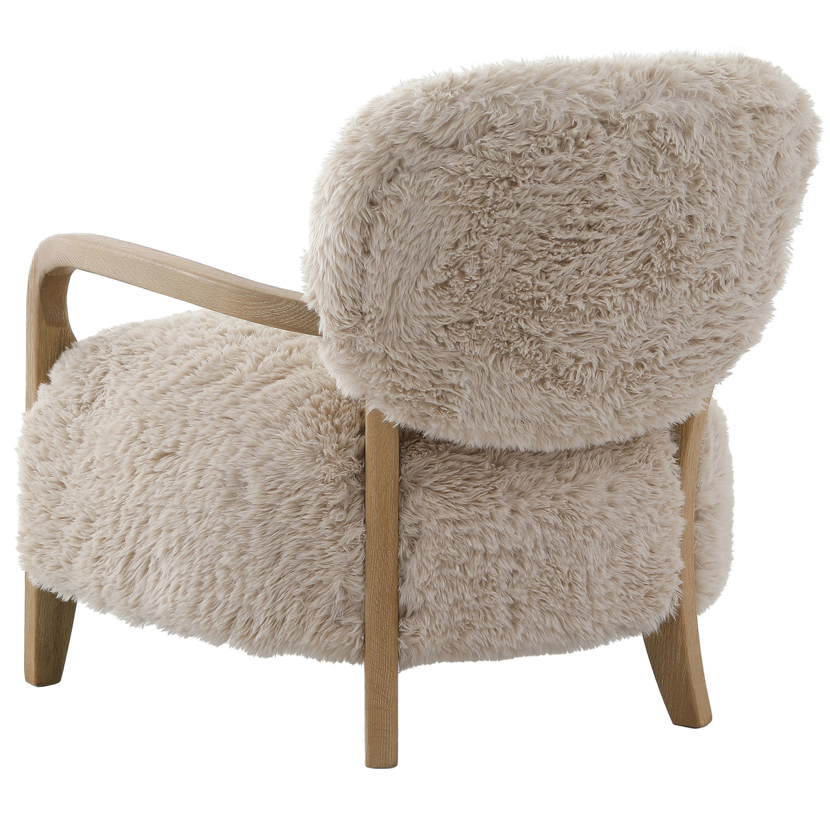Lucca Faux Sheepskin Accent Chair