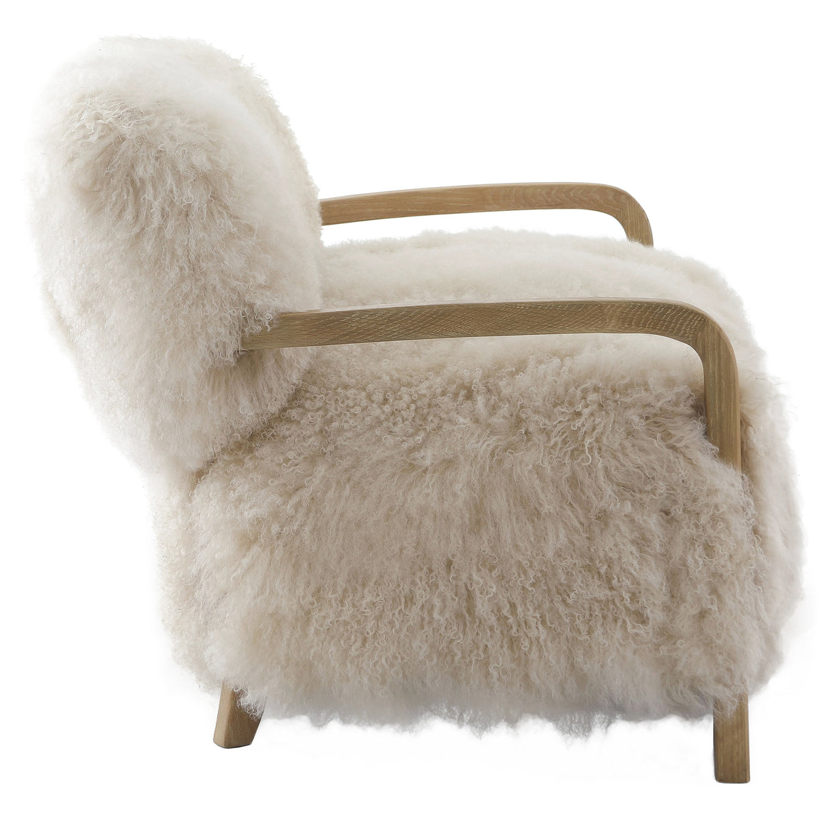 Lucca Natural Real Long Sheepskin Sofa