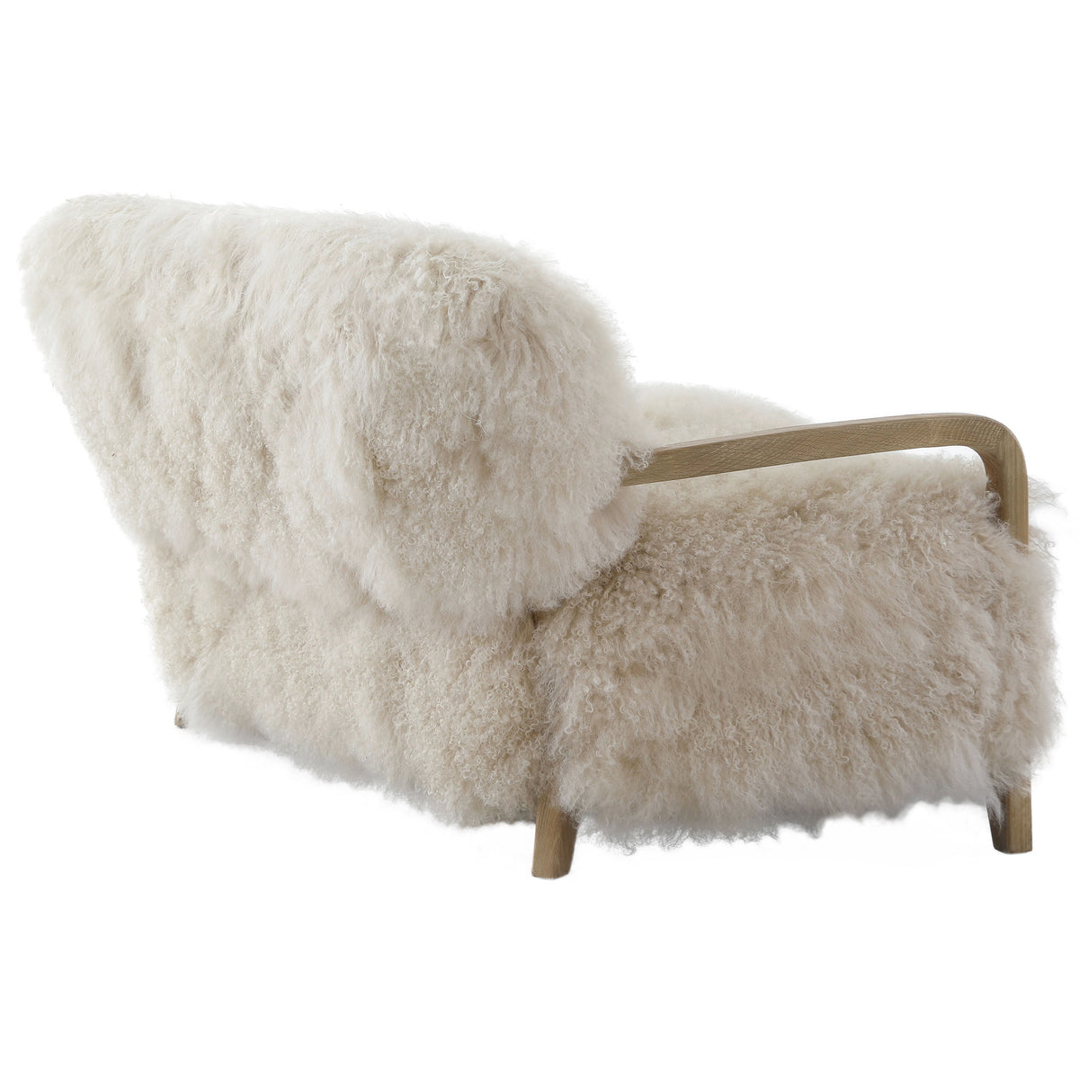 Lucca Natural Real Long Sheepskin Sofa