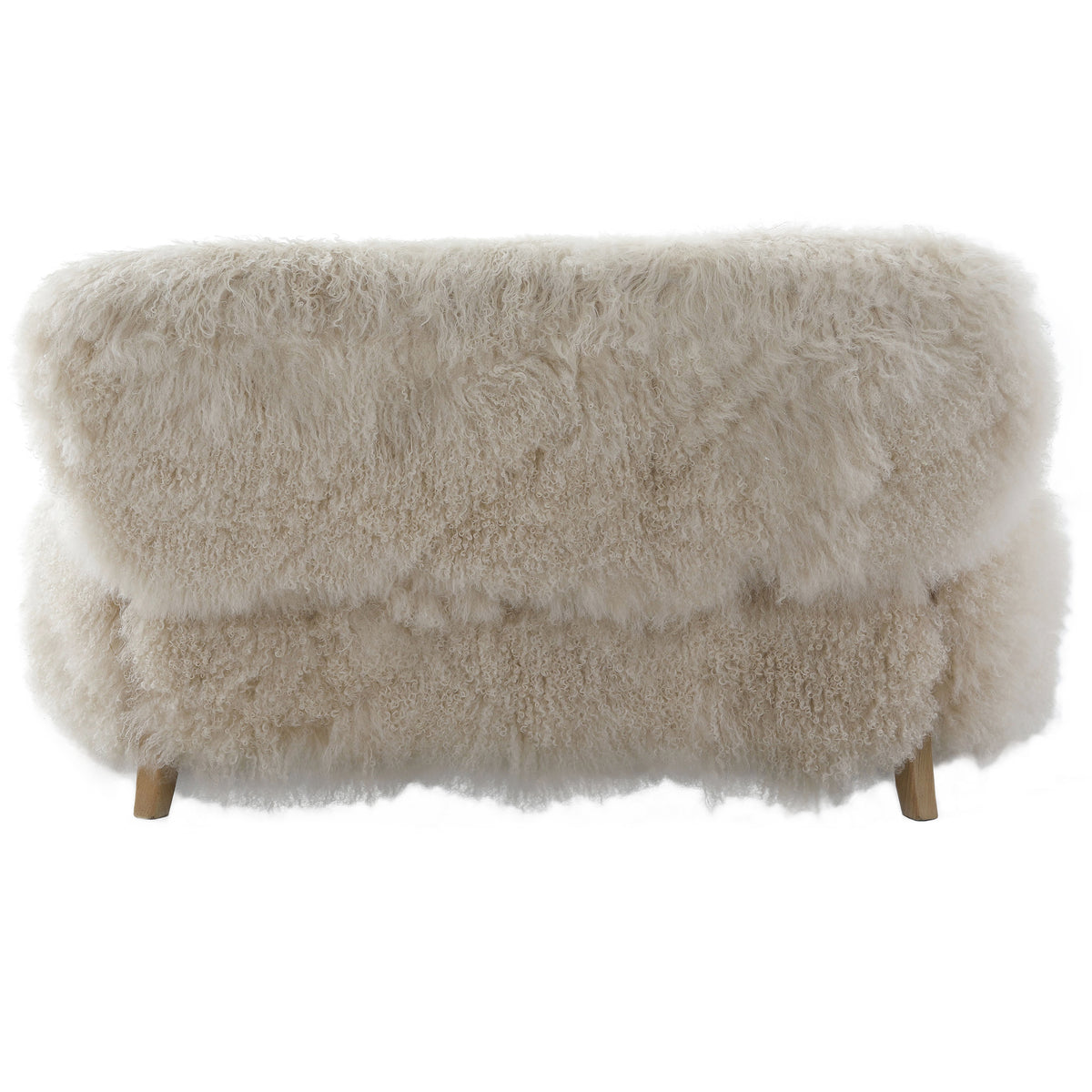 Lucca Natural Real Long Sheepskin Sofa