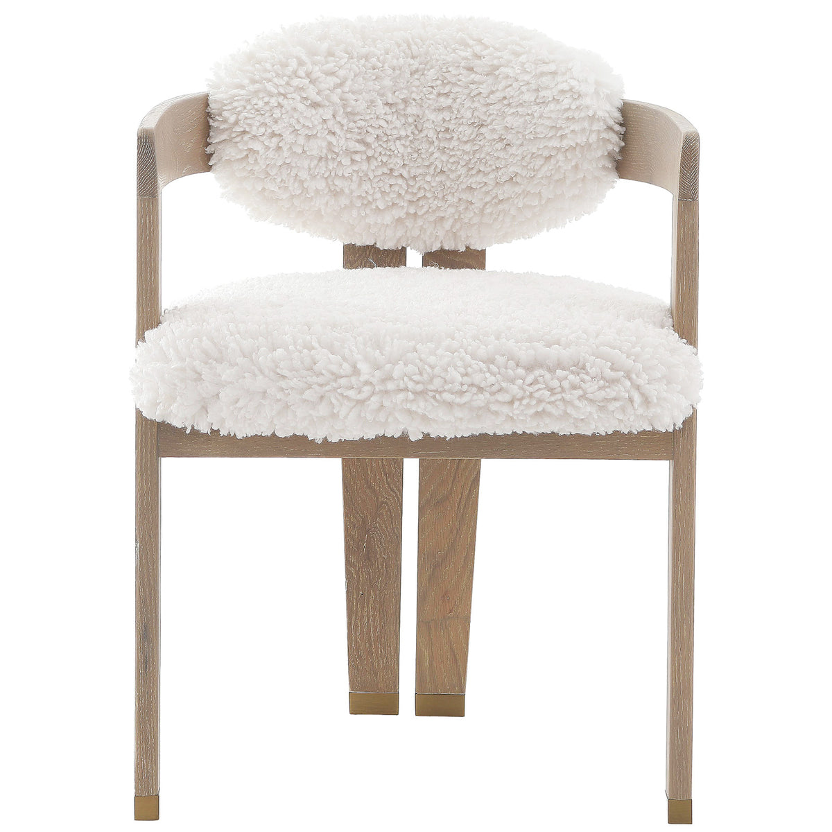 Lucca Faux Sheepskin Dining Chair