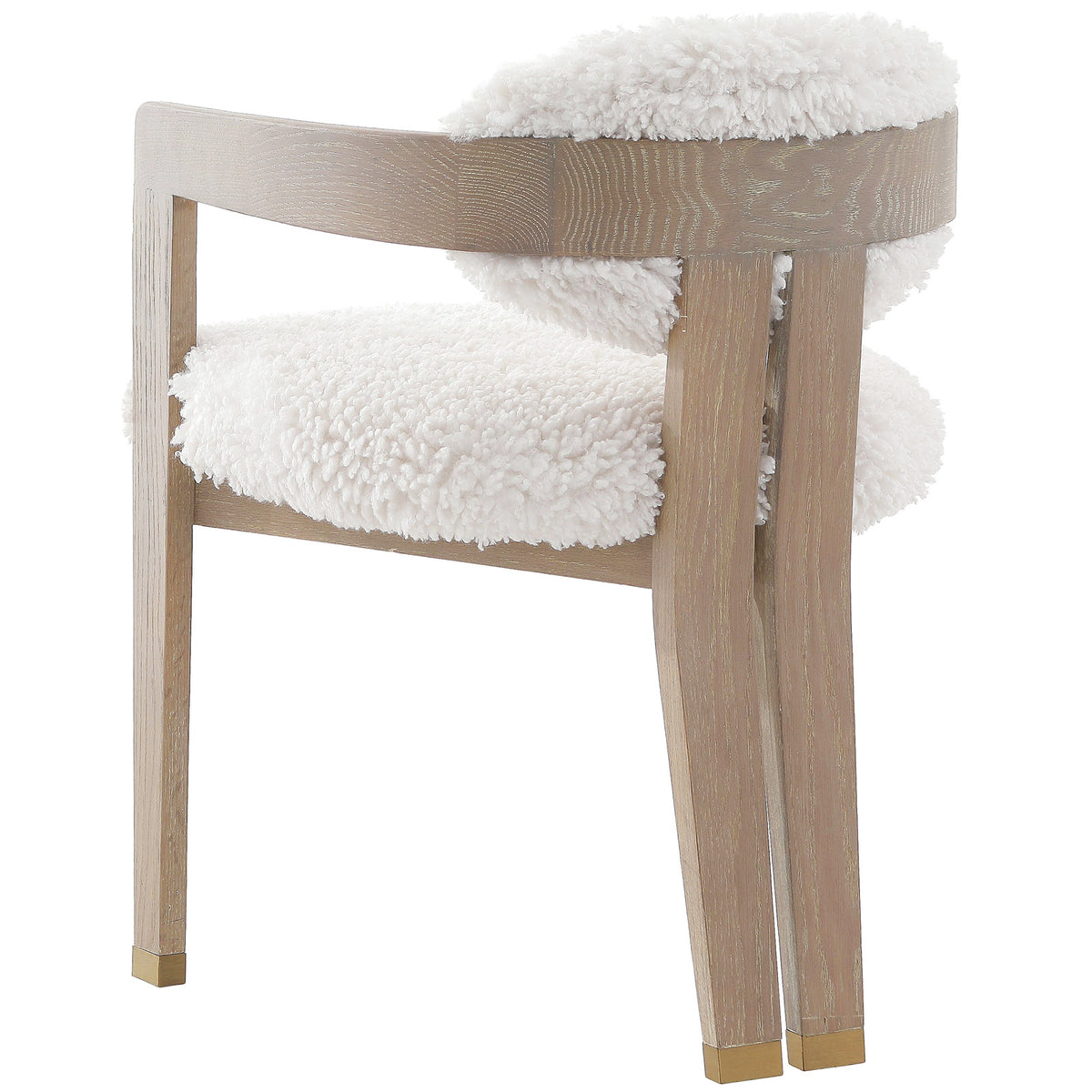 Lucca Faux Sheepskin Dining Chair