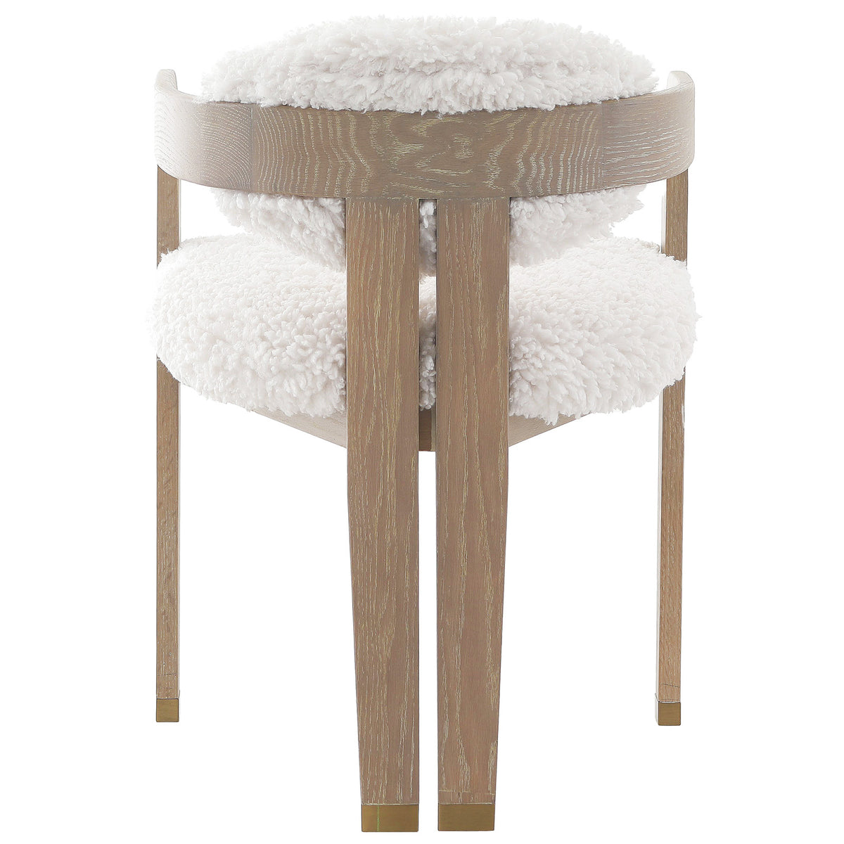 Lucca Faux Sheepskin Dining Chair