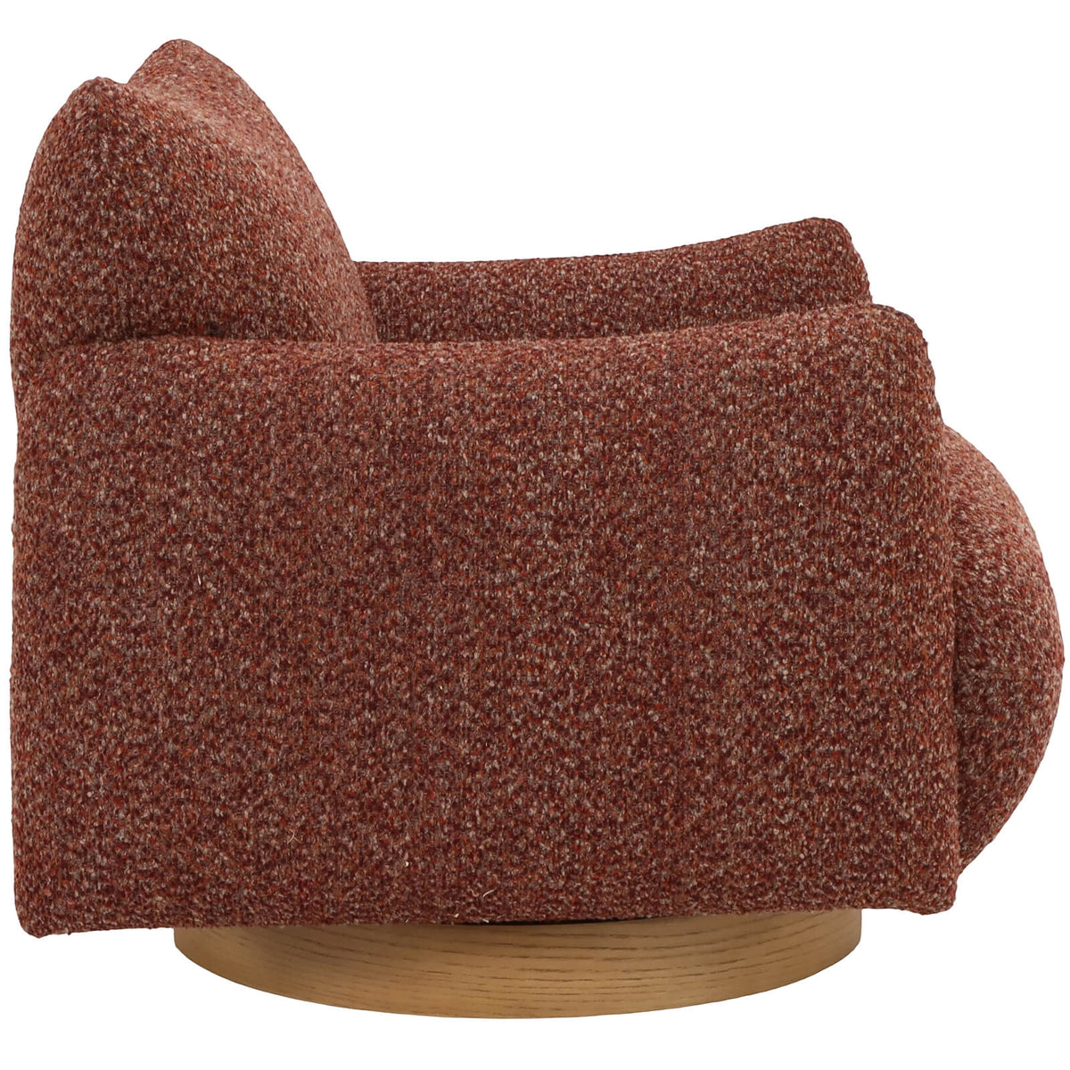 Montalto Mulberry Boucle Swivel Chair