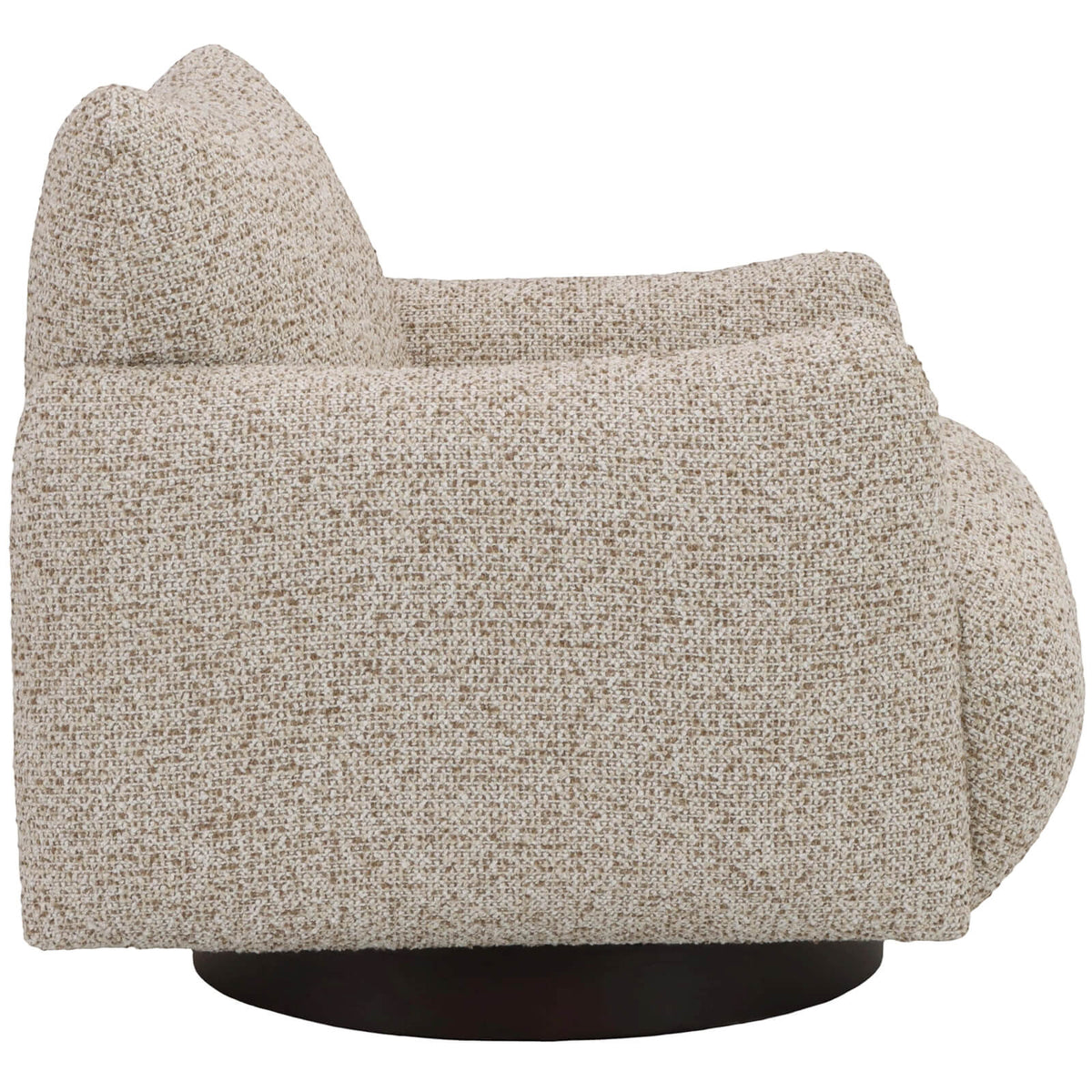 Montalto Soft Truffle Boucle Swivel Chair
