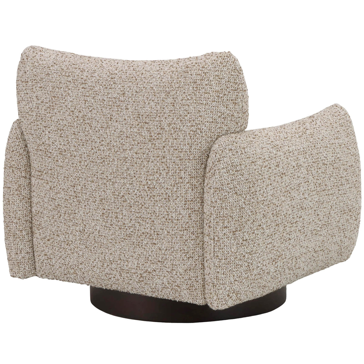 Montalto Soft Truffle Boucle Swivel Chair