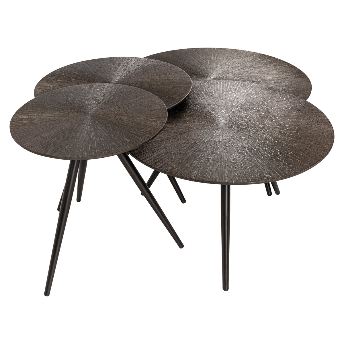 Quadrant Bronze Coffee Table Set