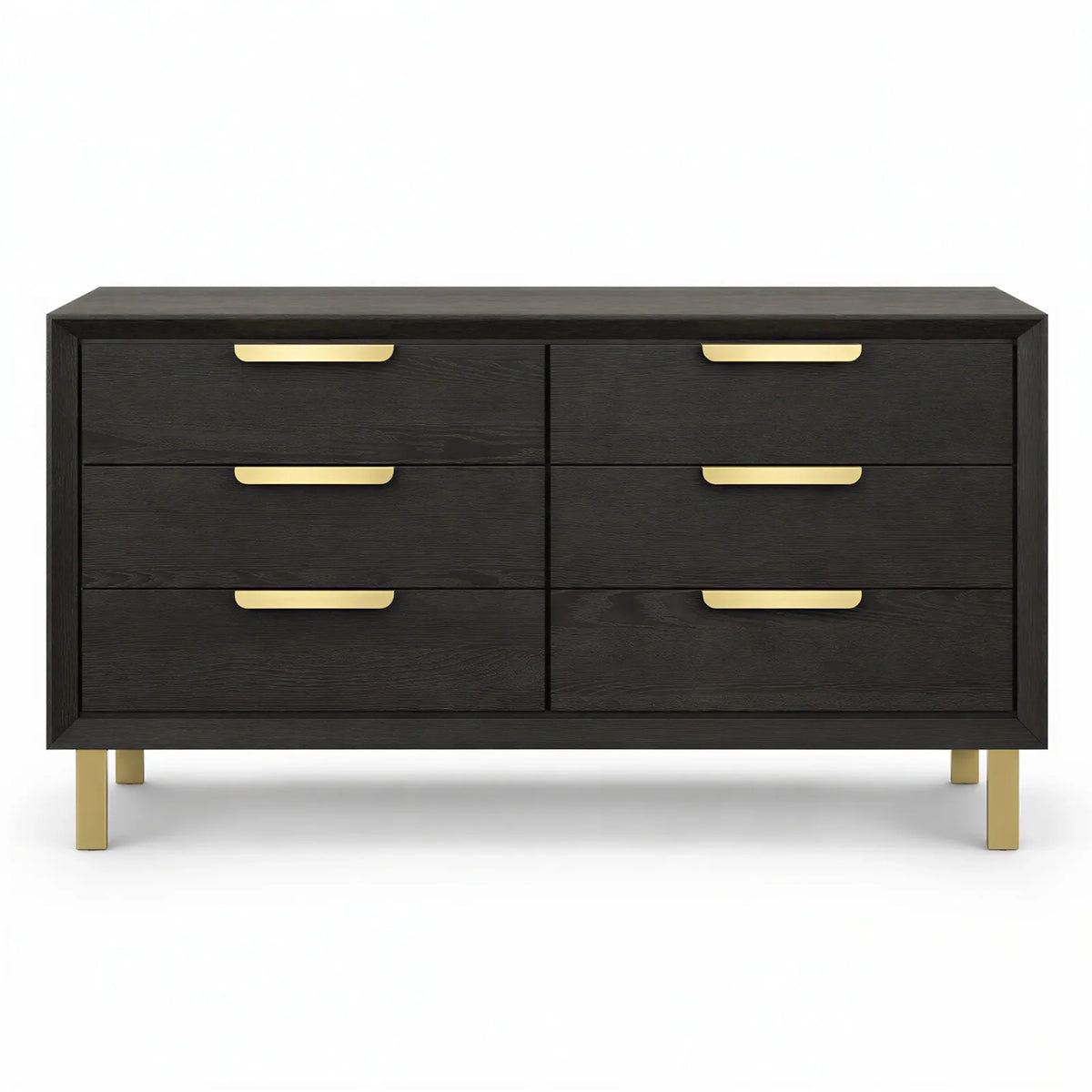 Coffee Oak Chest of Drawers