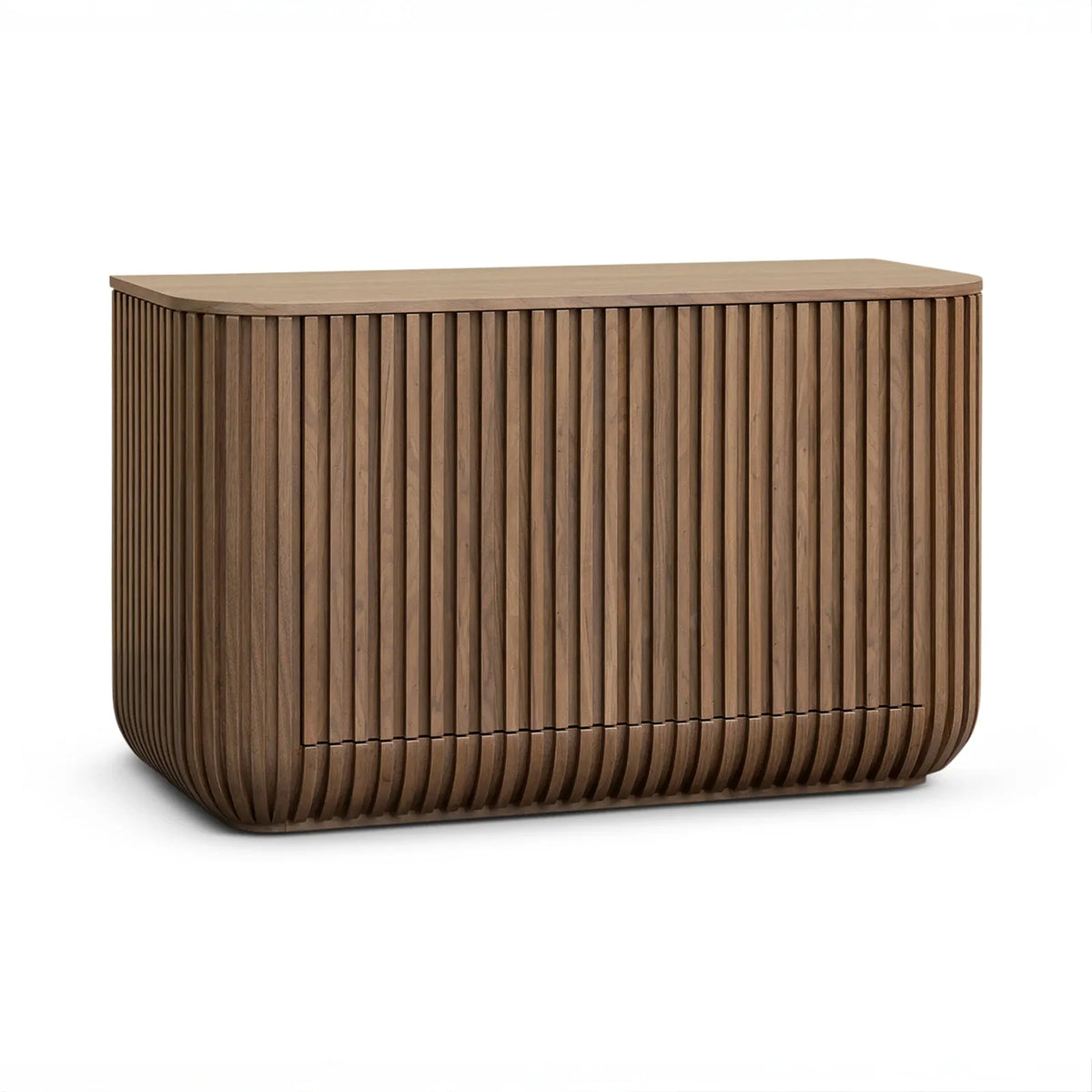 Fluted Walnut Two Door Sideboard