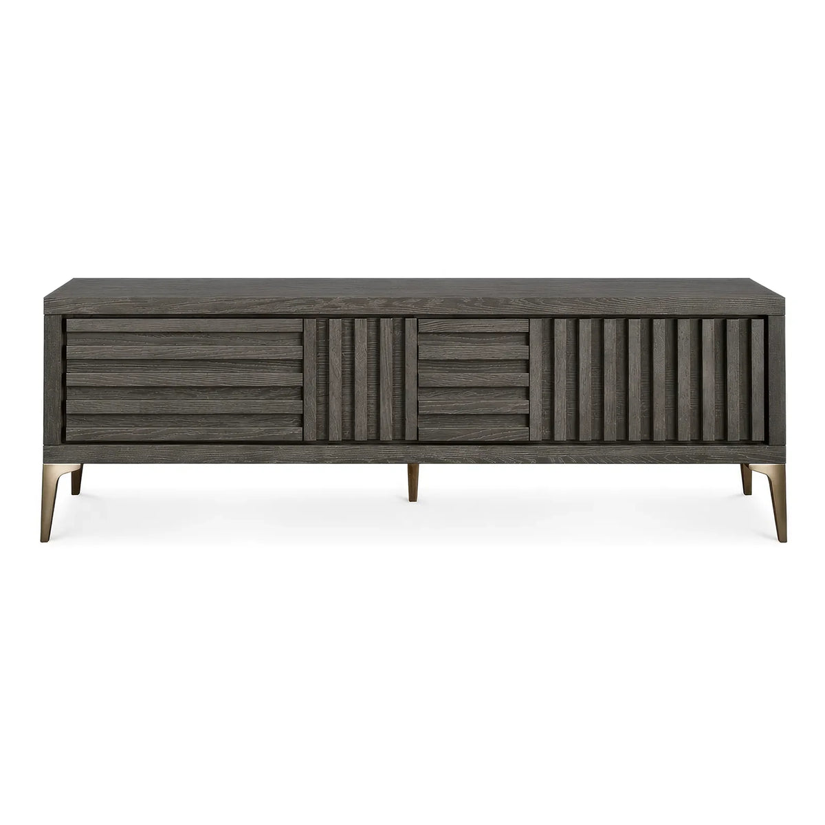 Japanese Inspired Grey Oak Media Unit