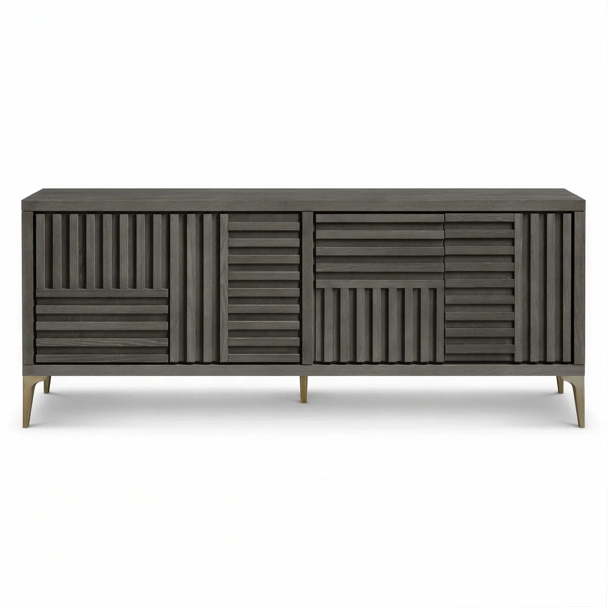 Geometric Grey Oak Sideboard