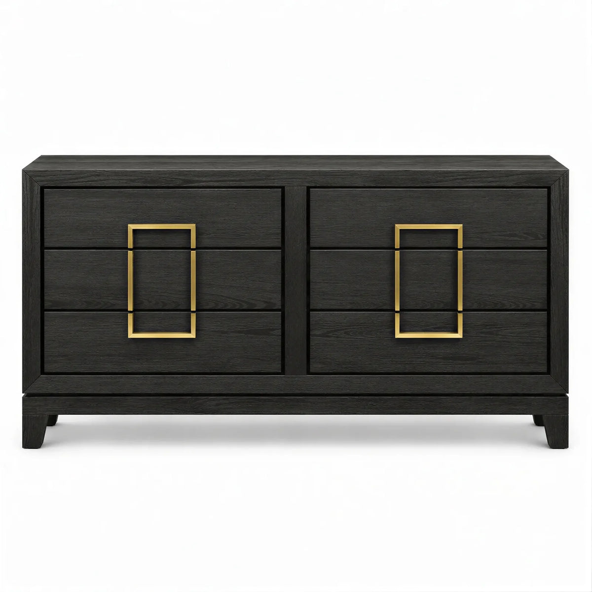 Wide Veneered Chest of Drawers
