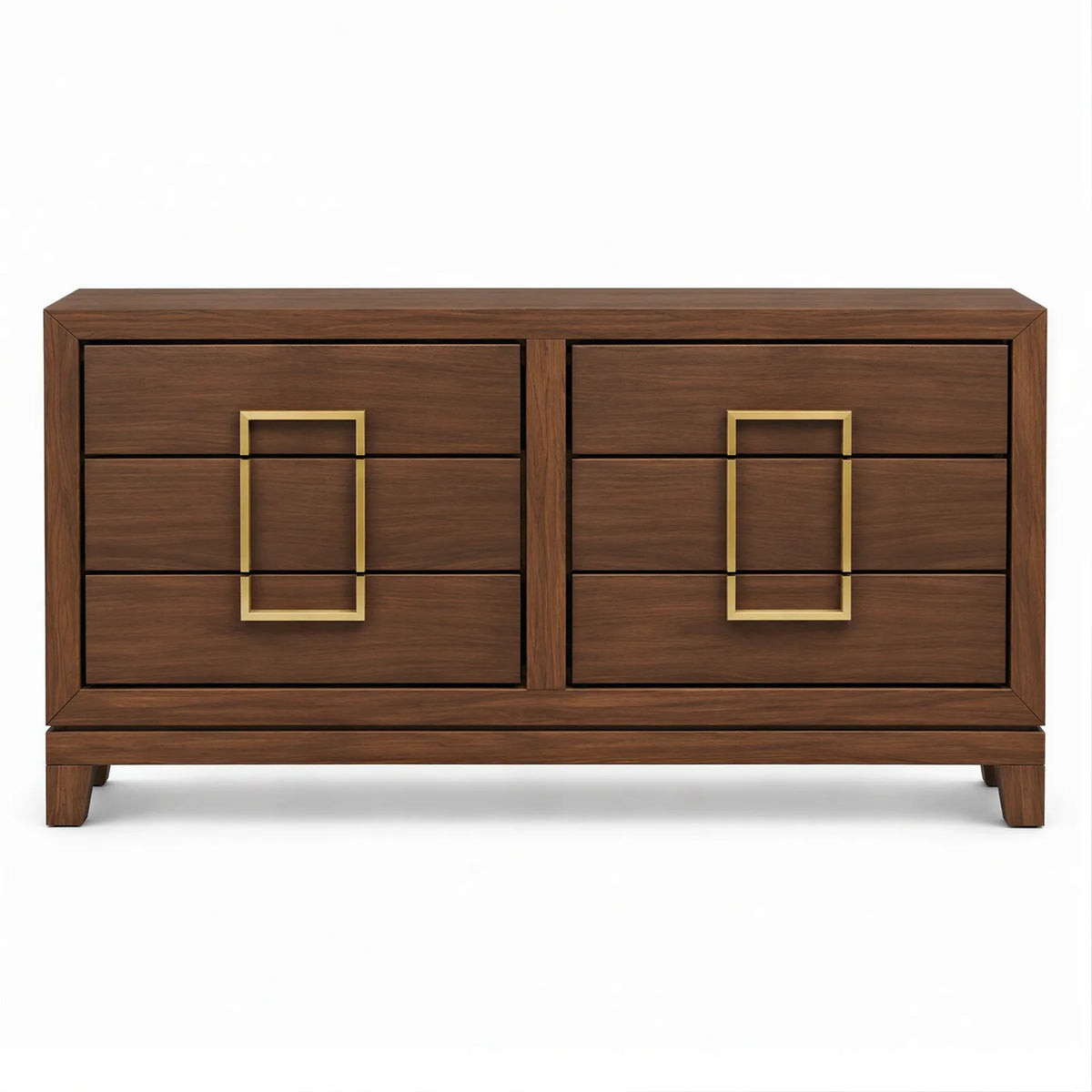 Wide Veneered Chest of Drawers