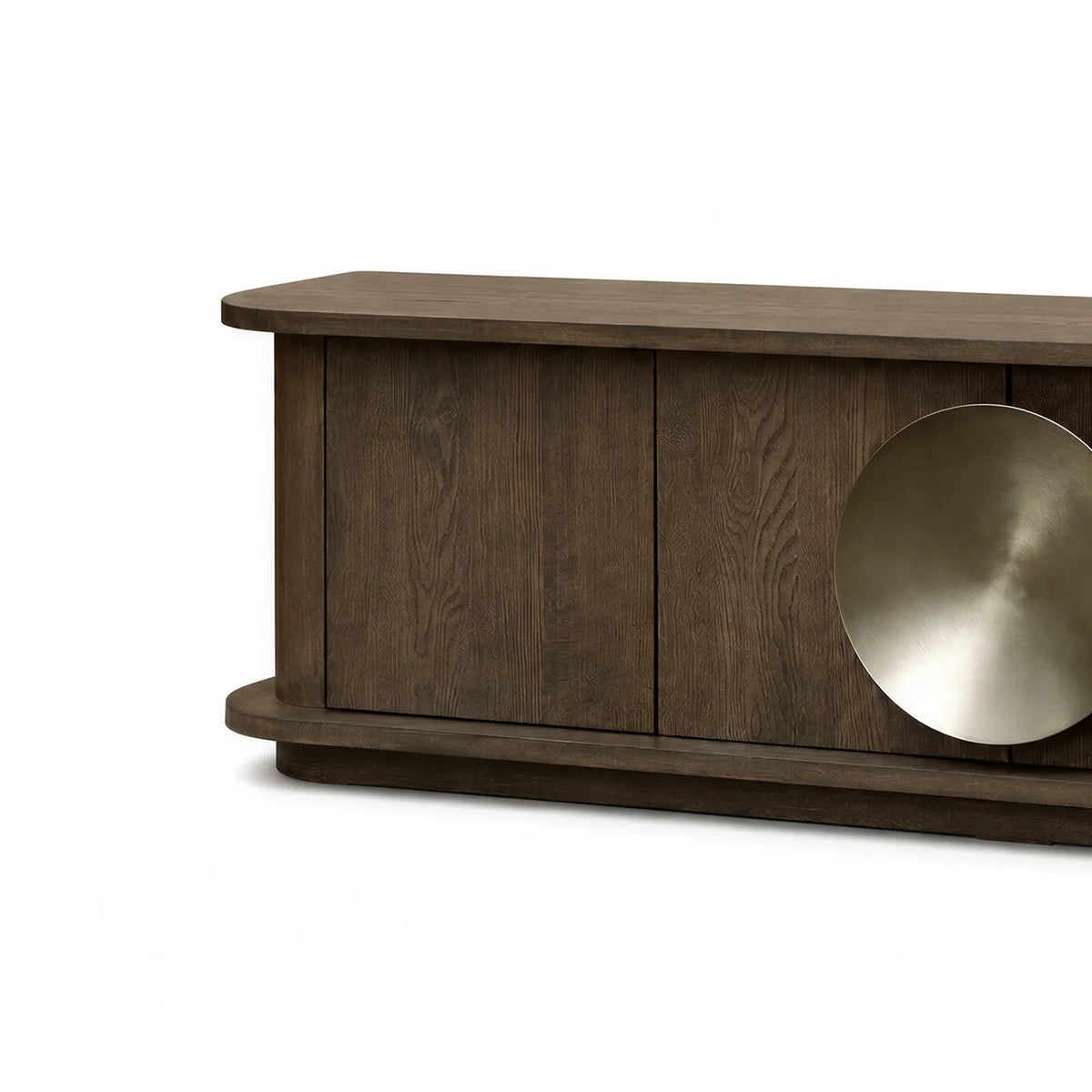 Walnut & Brass Media Unit