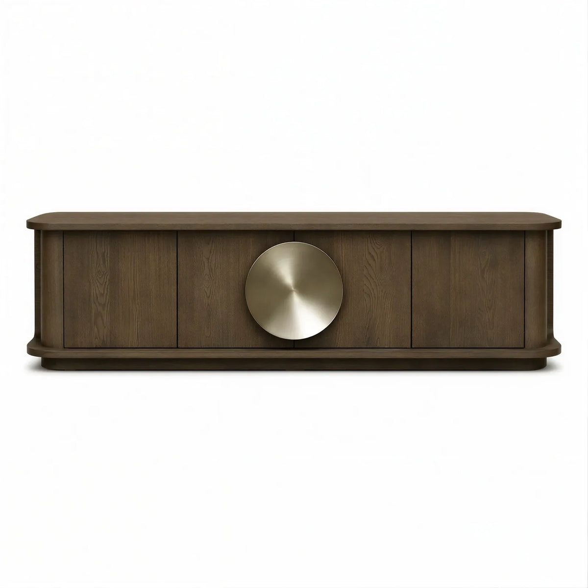 Walnut & Brass Media Unit