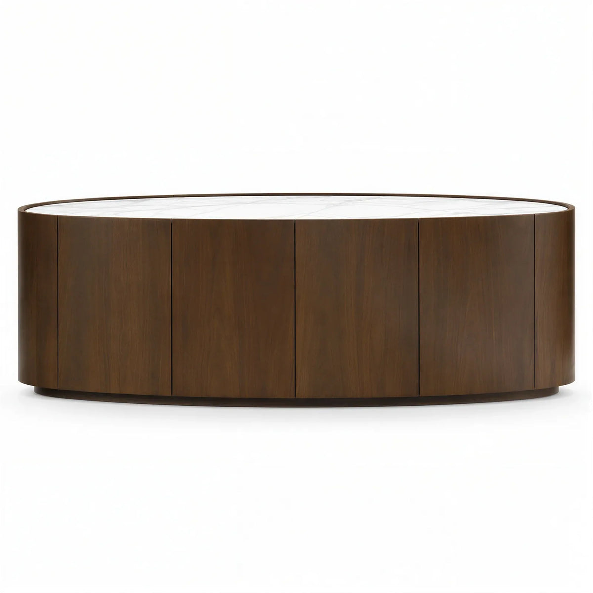 Sculpted Natural Walnut Sideboard