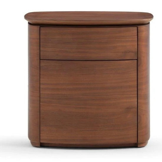 Blade Bedside Table - Dark Walnut