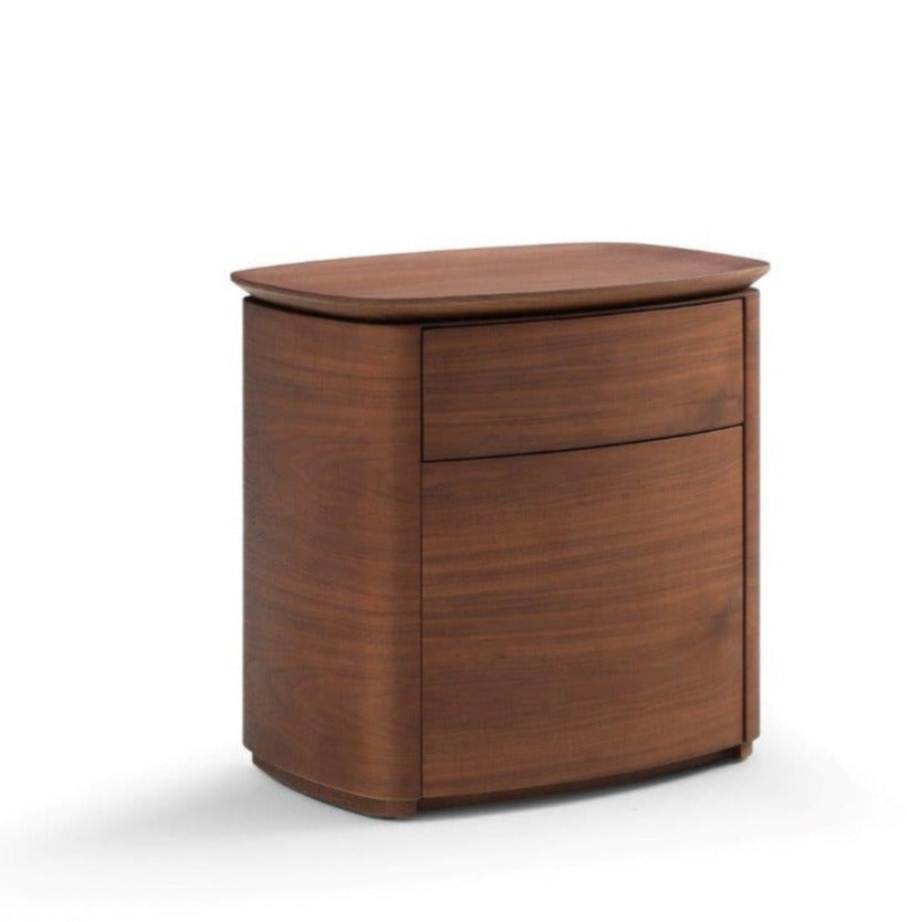 Blade Bedside Table - Dark Walnut