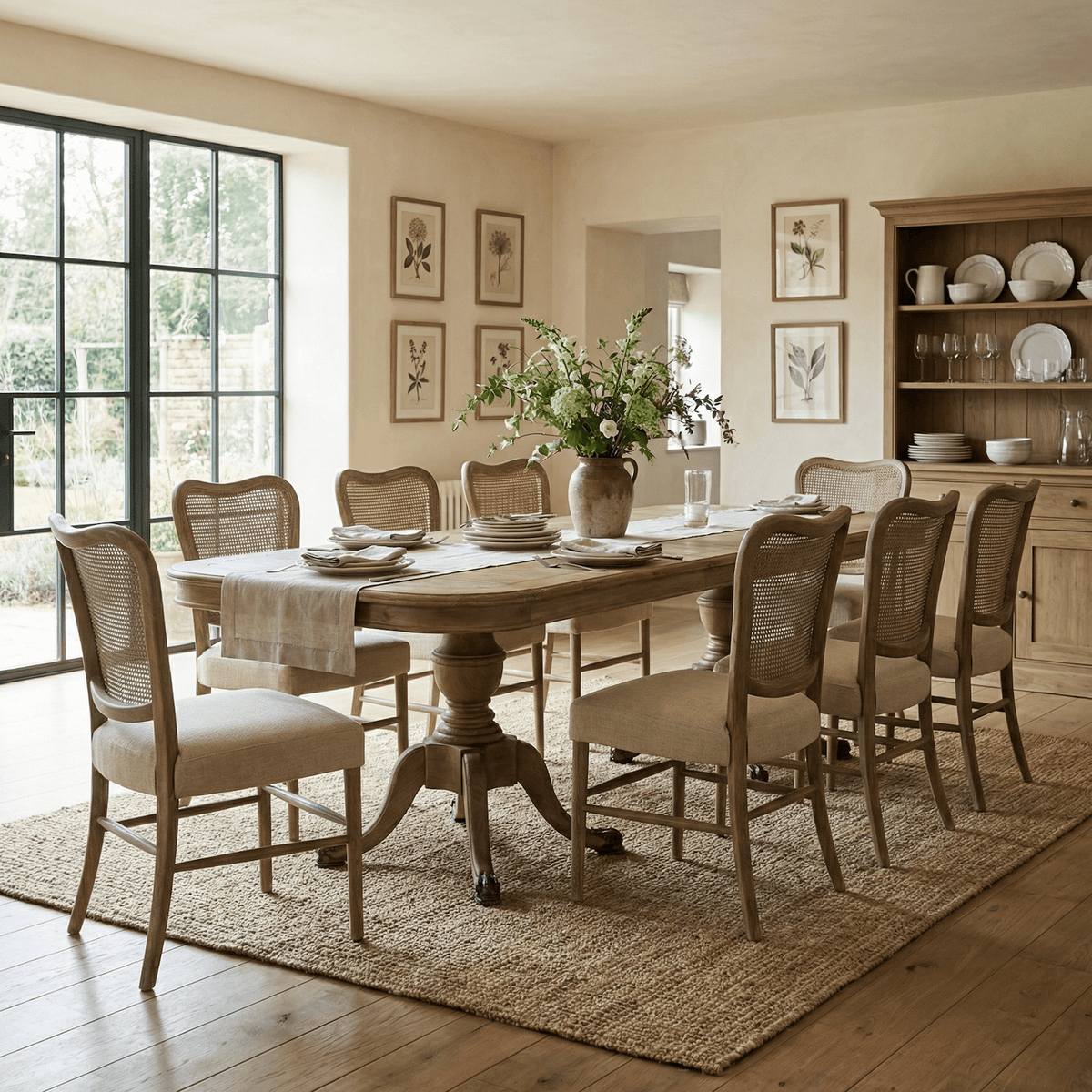 Corvara Extending Solid Oak Dining Table 210-310cm