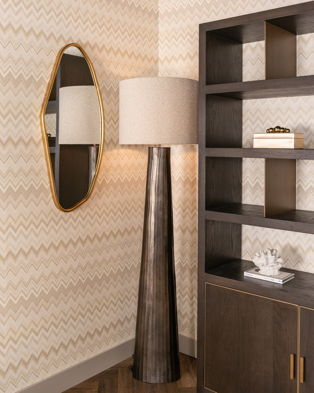 Vellum Bronze Floor Lamp
