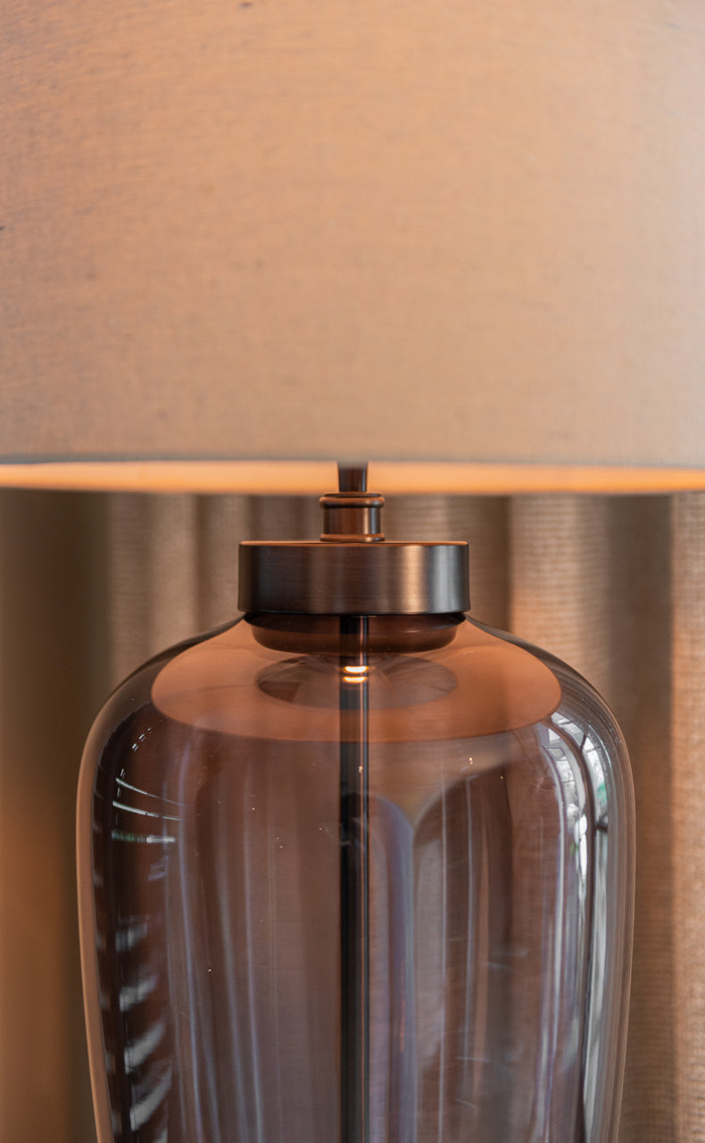 Monroe Smoke Table Lamp