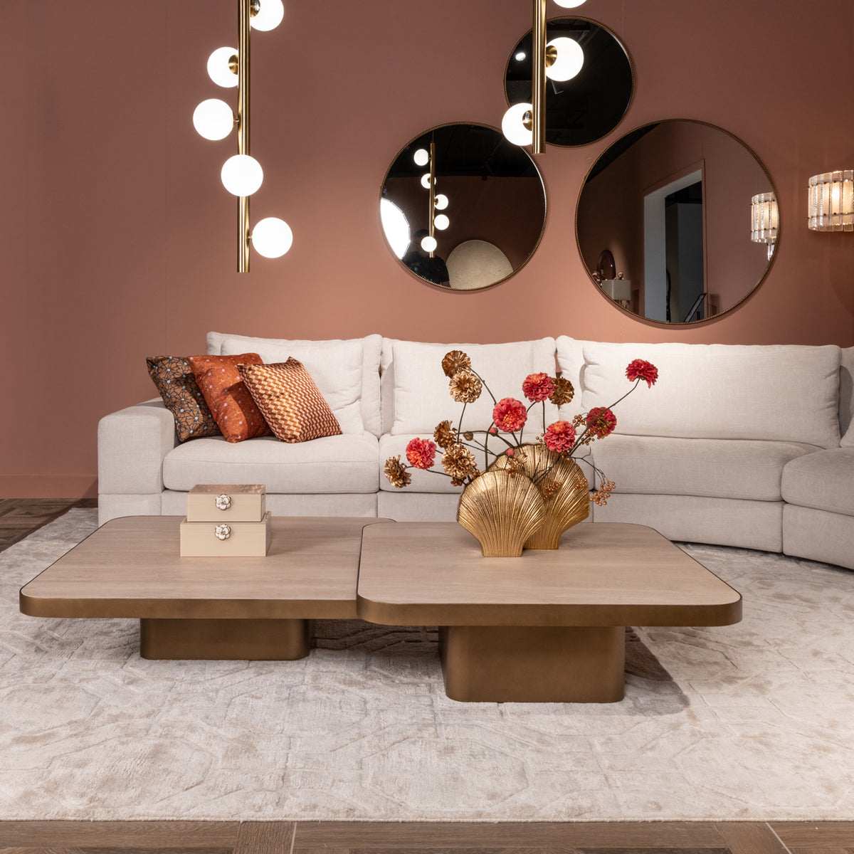 Clarendon Beige Coffee Table 100x100cm