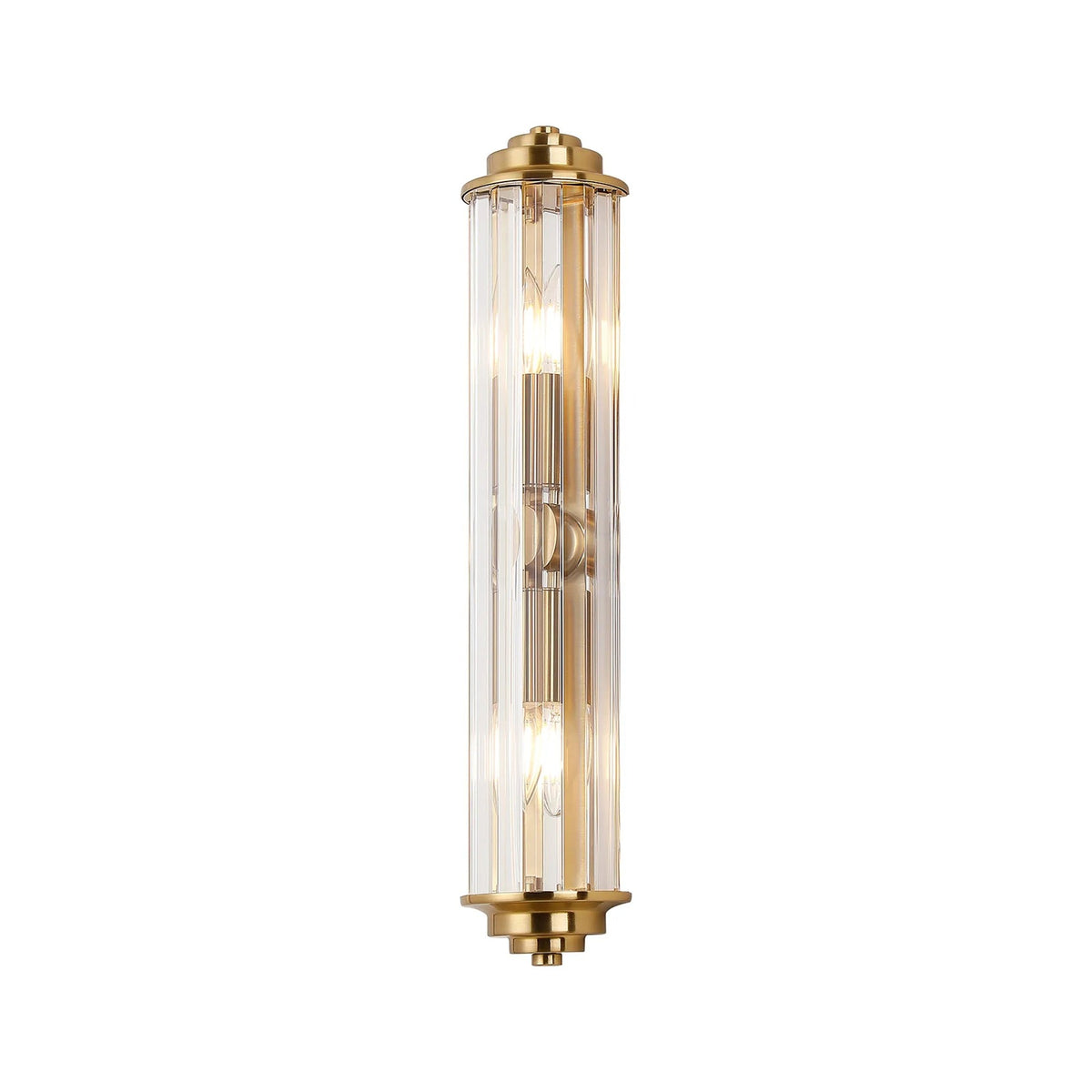 Soho IP44 crystal bathroom wall light in gold