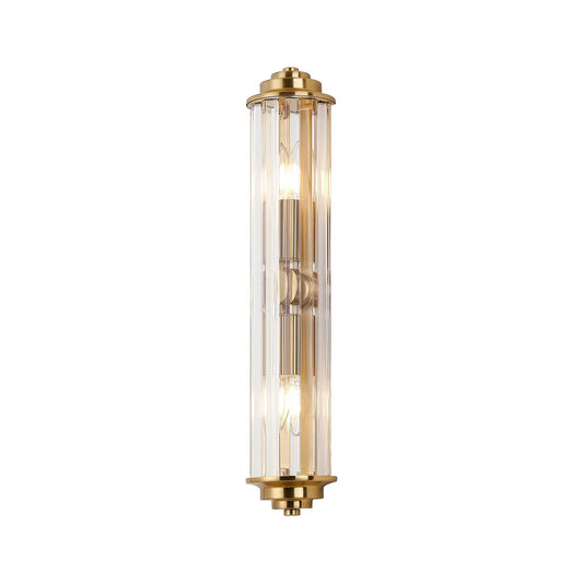 Soho IP44 crystal bathroom wall light in gold