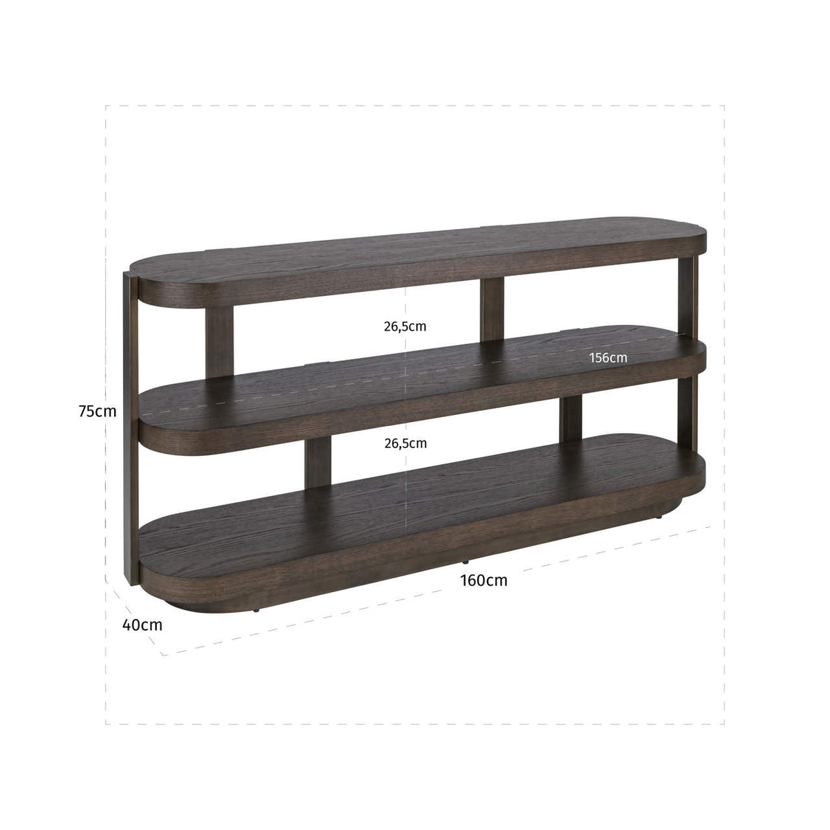 Ellsworth Brown Console Table