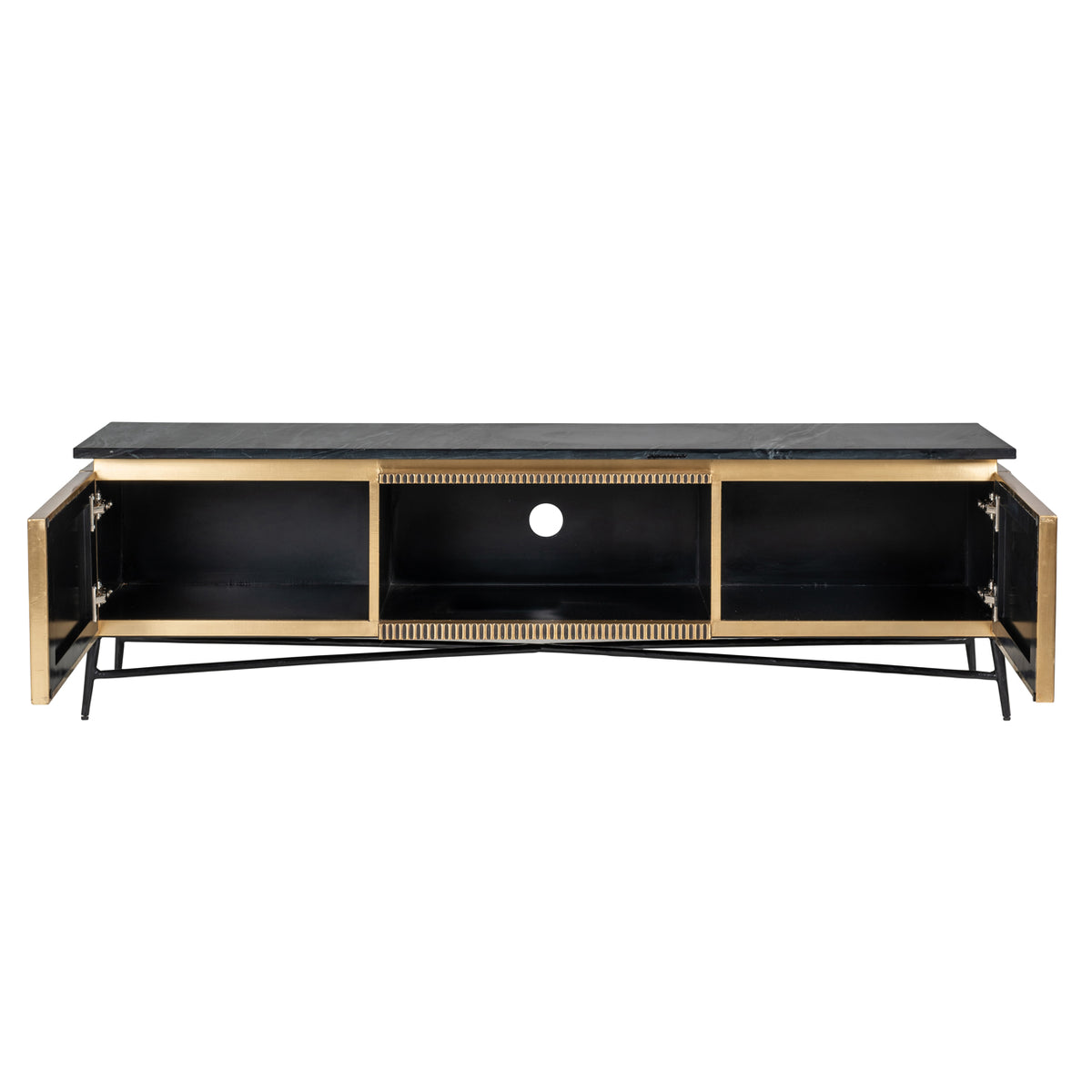 Irving Gold 2 Door Media Unit