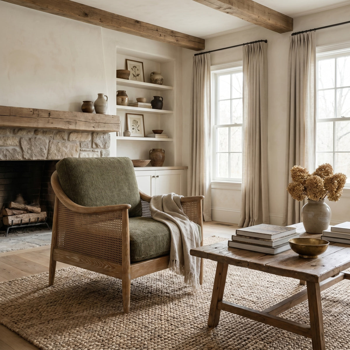 Positano Bottle Green Accent Chair
