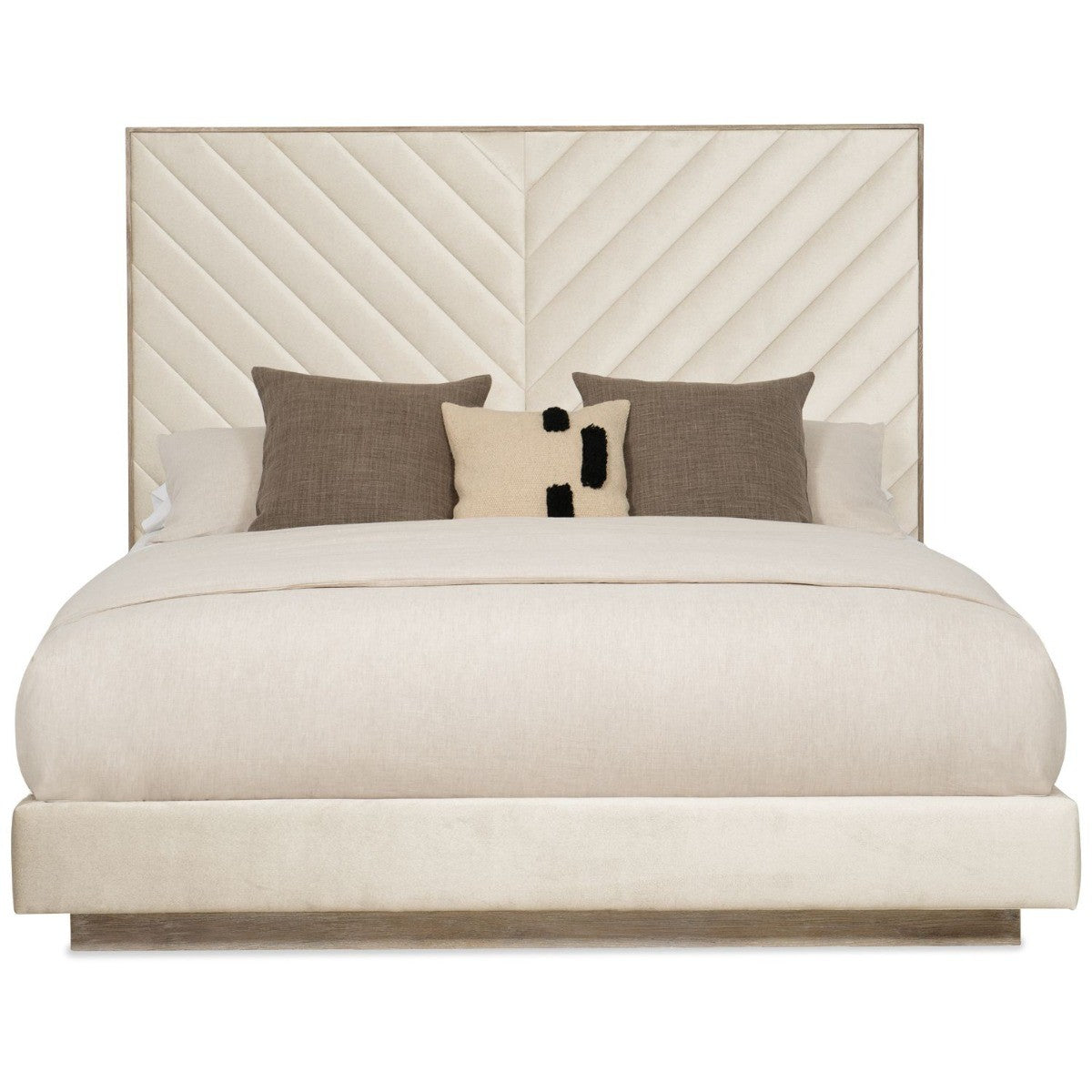 Mayfair Chevron Upholstered King Size Bed