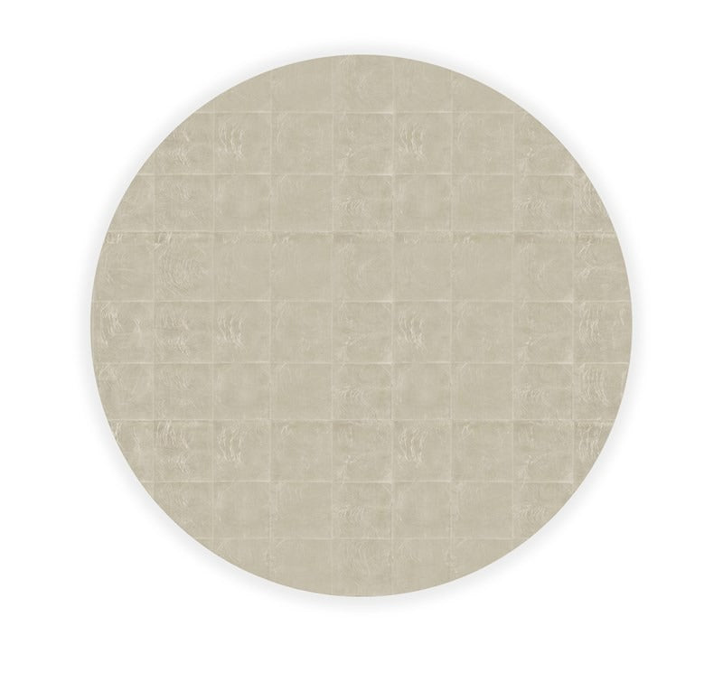 Lucca Silver Leaf Round Coffee Table