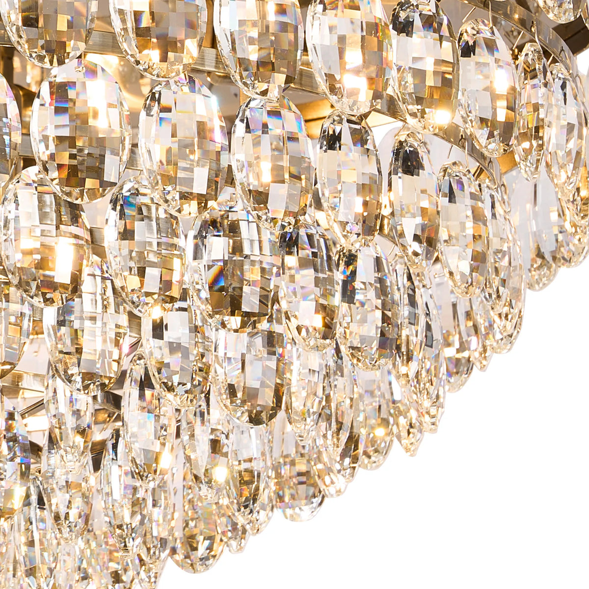 Orlune 80cm Flush Chandelier