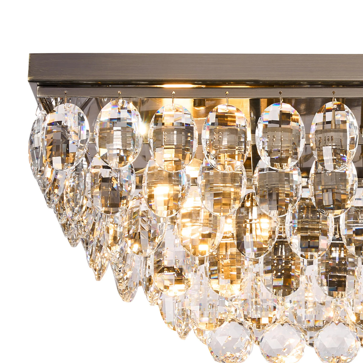 Orlune 70cm Linear Flush Chandelier