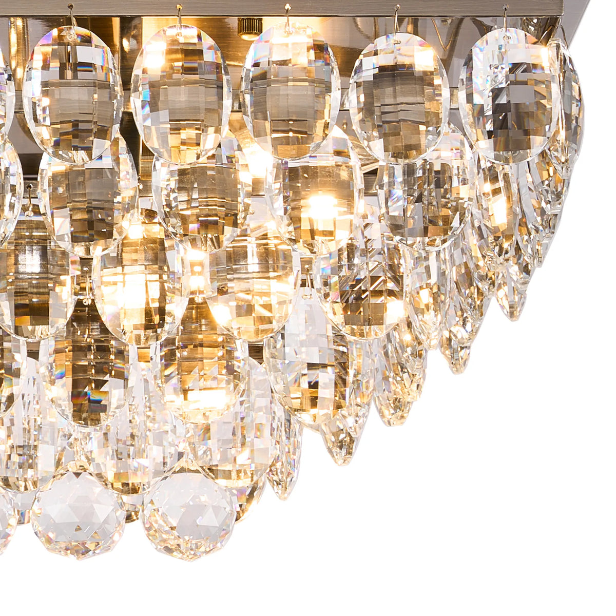 Orlune 70cm Linear Flush Chandelier