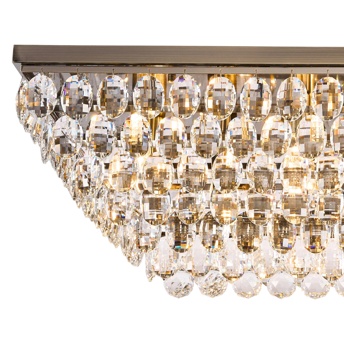 Orlune 97cm Linear Flush Chandelier