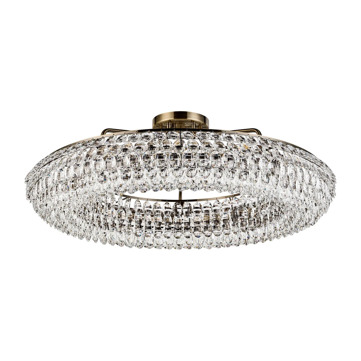 Orlune 95cm Semi Flush Ring Chandelier