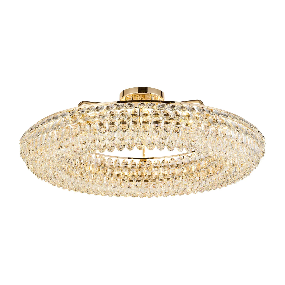 Orlune 95cm Semi Flush Ring Chandelier