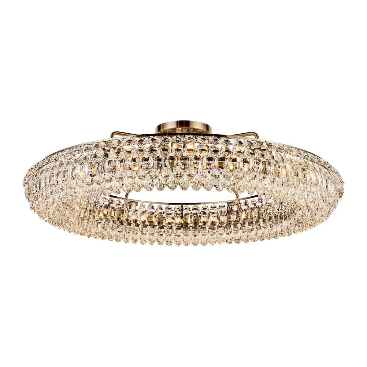 Orlune 110cm Semi Flush Ring Chandelier