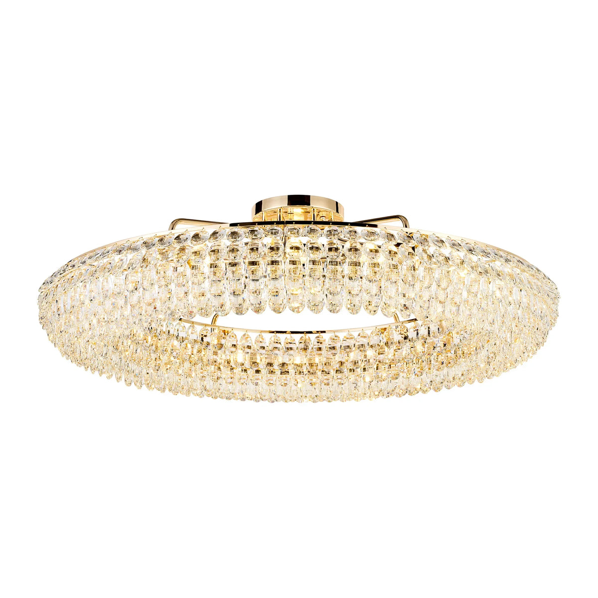 Orlune 110cm Semi Flush Ring Chandelier