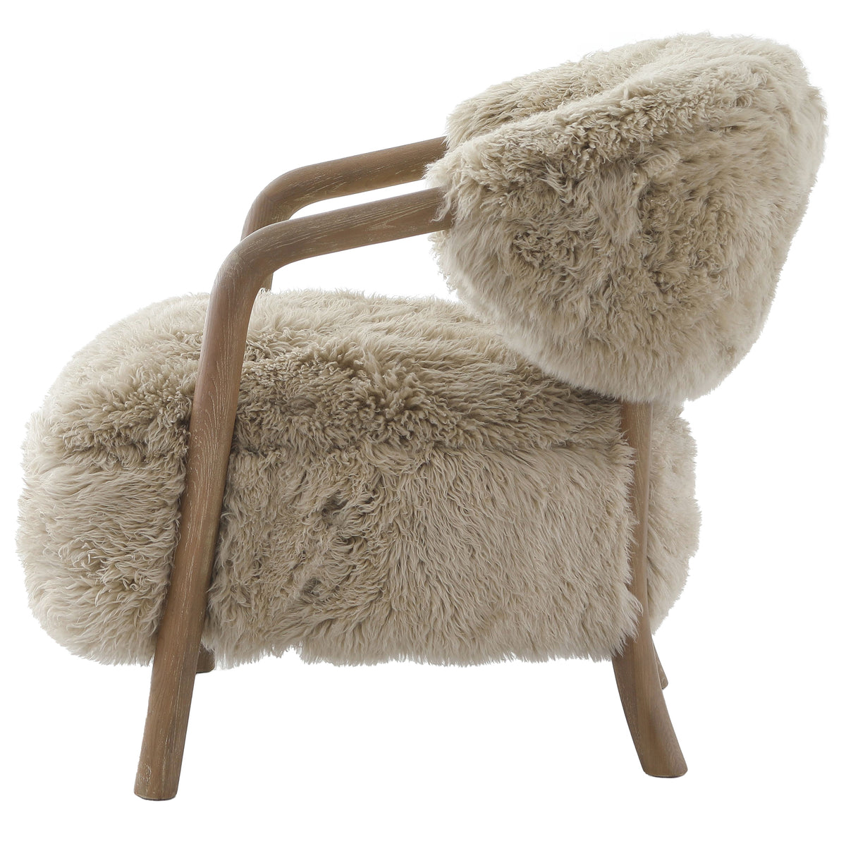 Trento Real Sheepskin Accent Chair