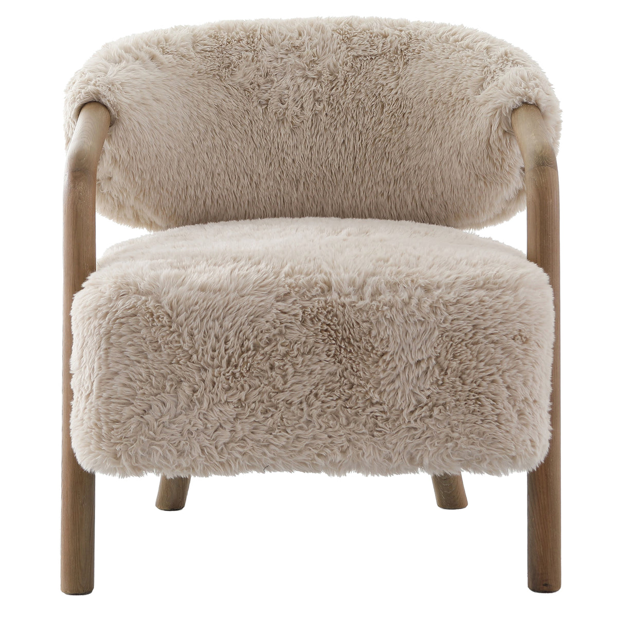Trento Faux Sheepskin Accent Chair