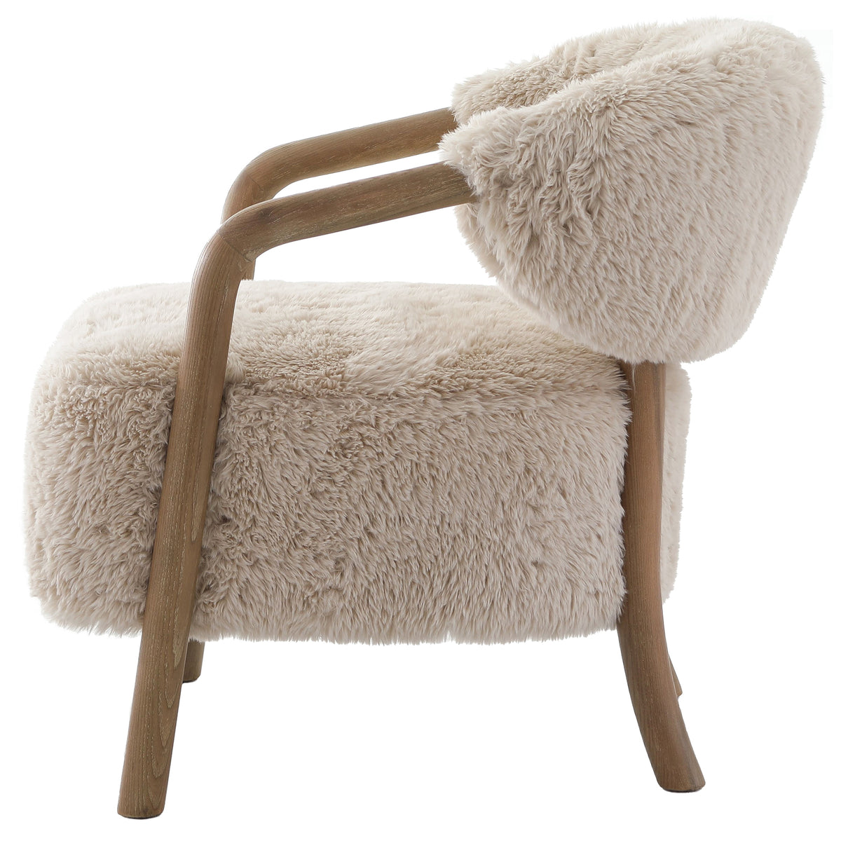 Trento Faux Sheepskin Accent Chair