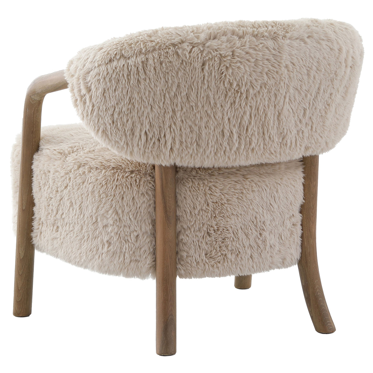 Trento Faux Sheepskin Accent Chair